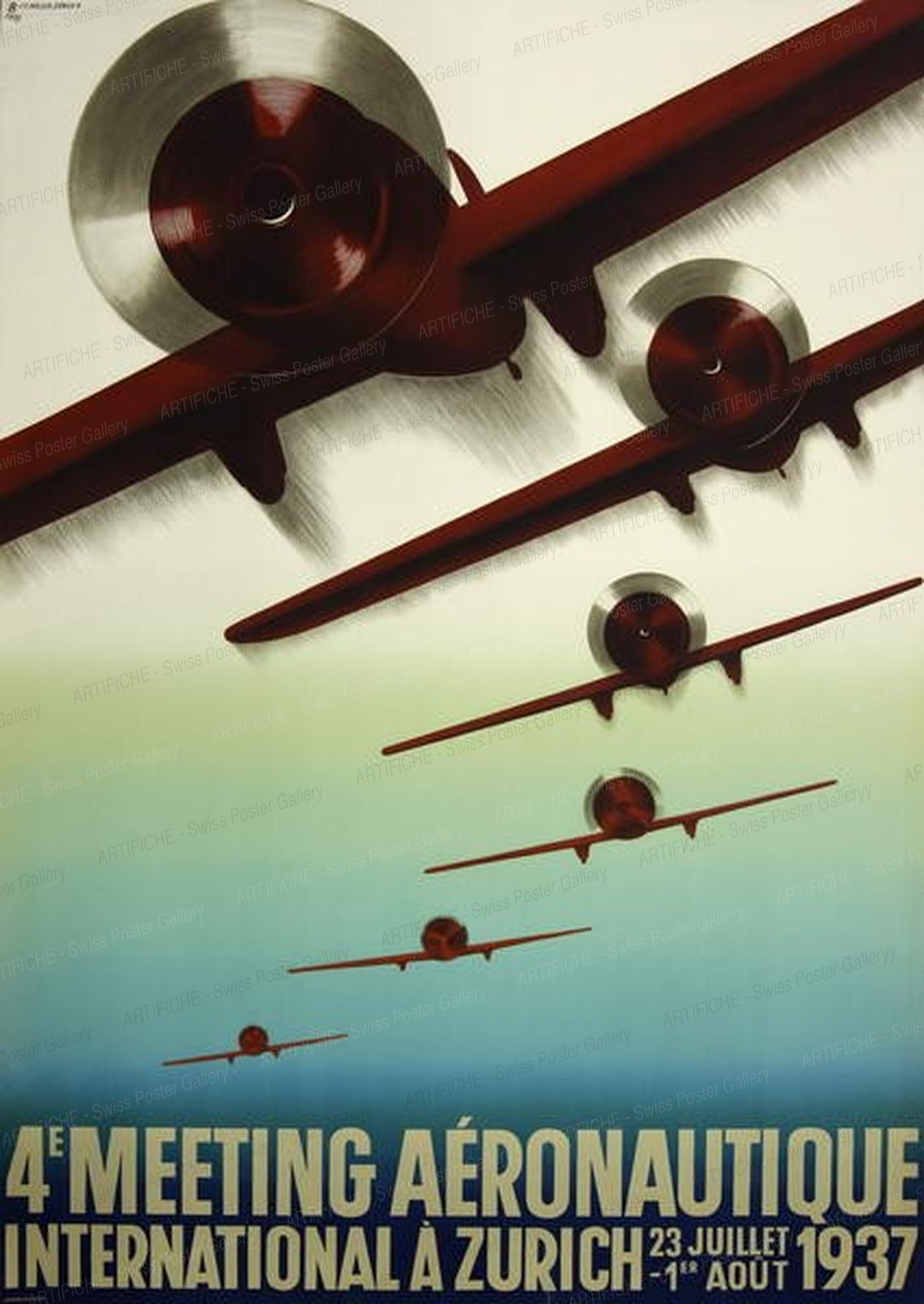 4e Meeting Aéronautique International à Zurich 1937, Otto Baumberger