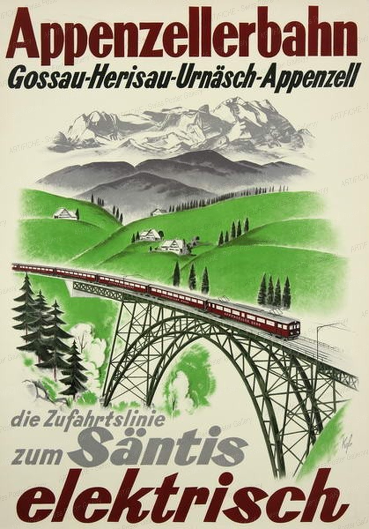 Appenzellerbahn – Gossau-Herisau Säntis – elektrisch, Kägler