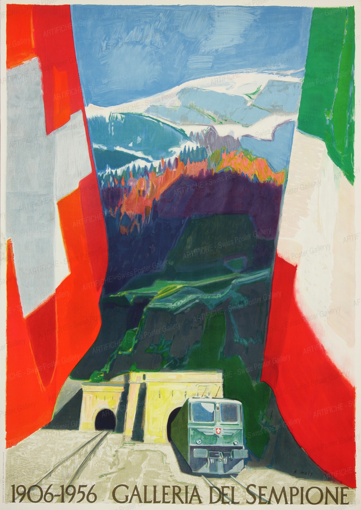 1906 – 1956 Simplon Tunnel, Adrien Holy