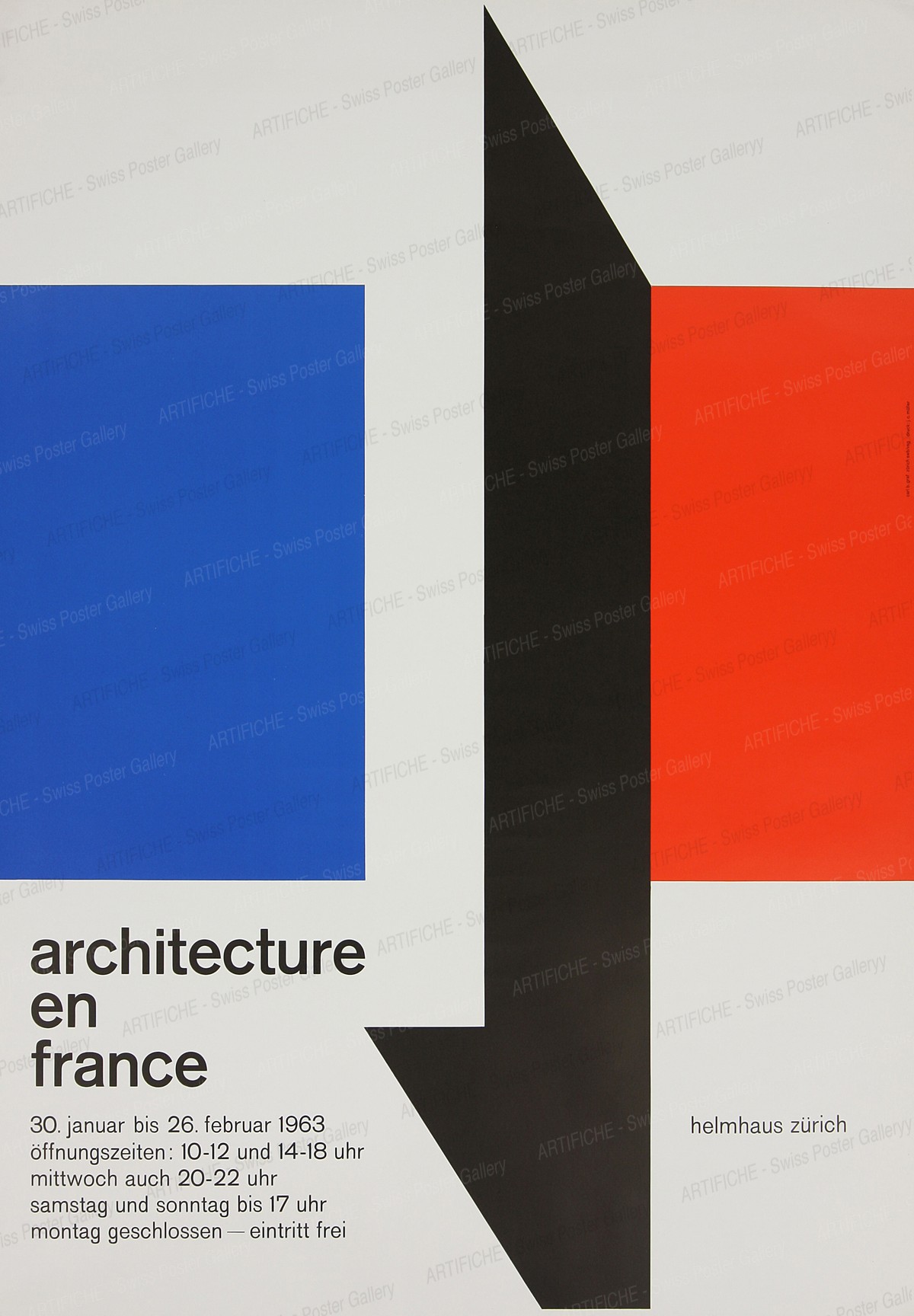 Helmhaus Zürich „Architecture en France“, Carl B. Graf