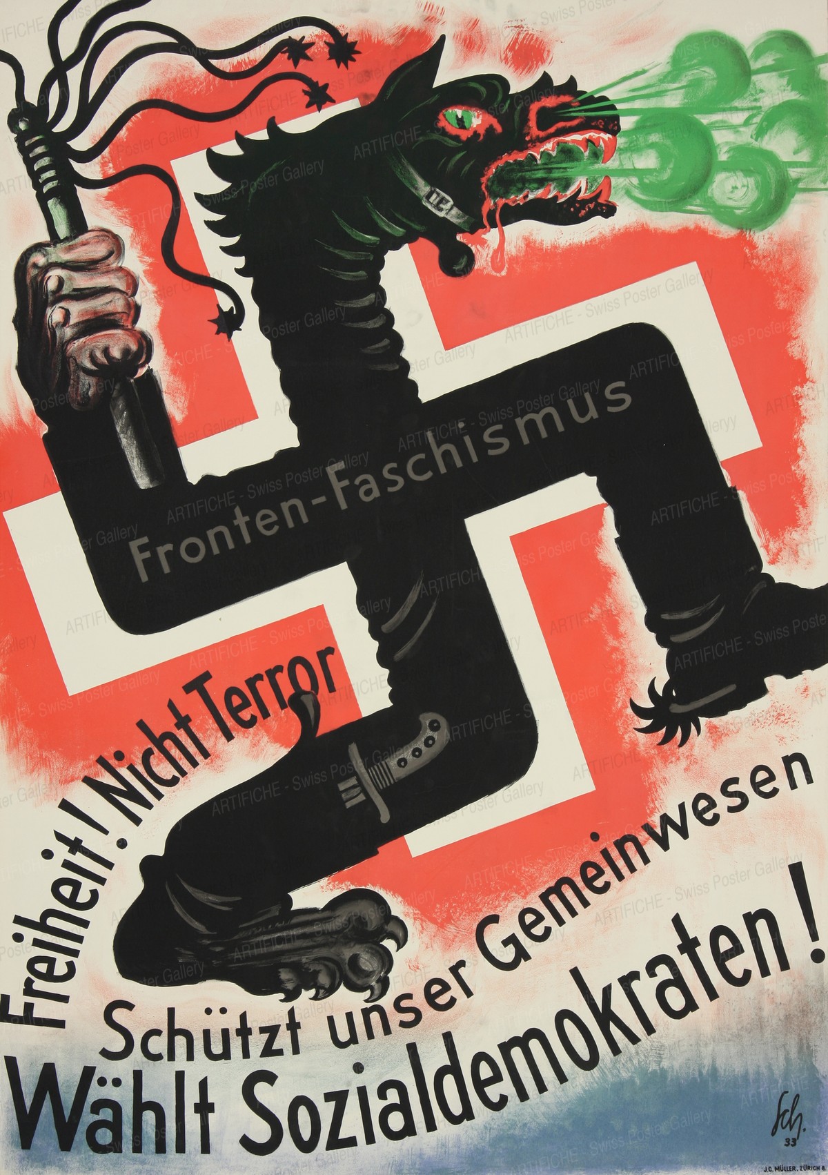 Freiheit ! Nicht Terror – Wählt Sozialdemokraten !, Carl Scherer