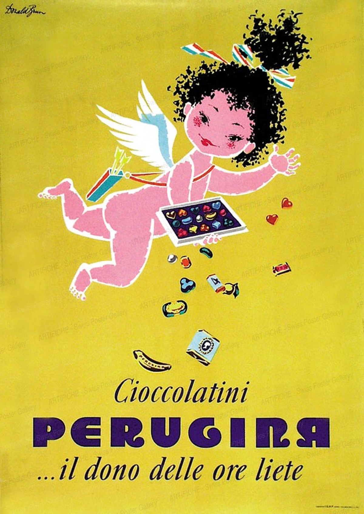 Ciocolatini PERUGINA… il dono delle ore liete, Donald Brun