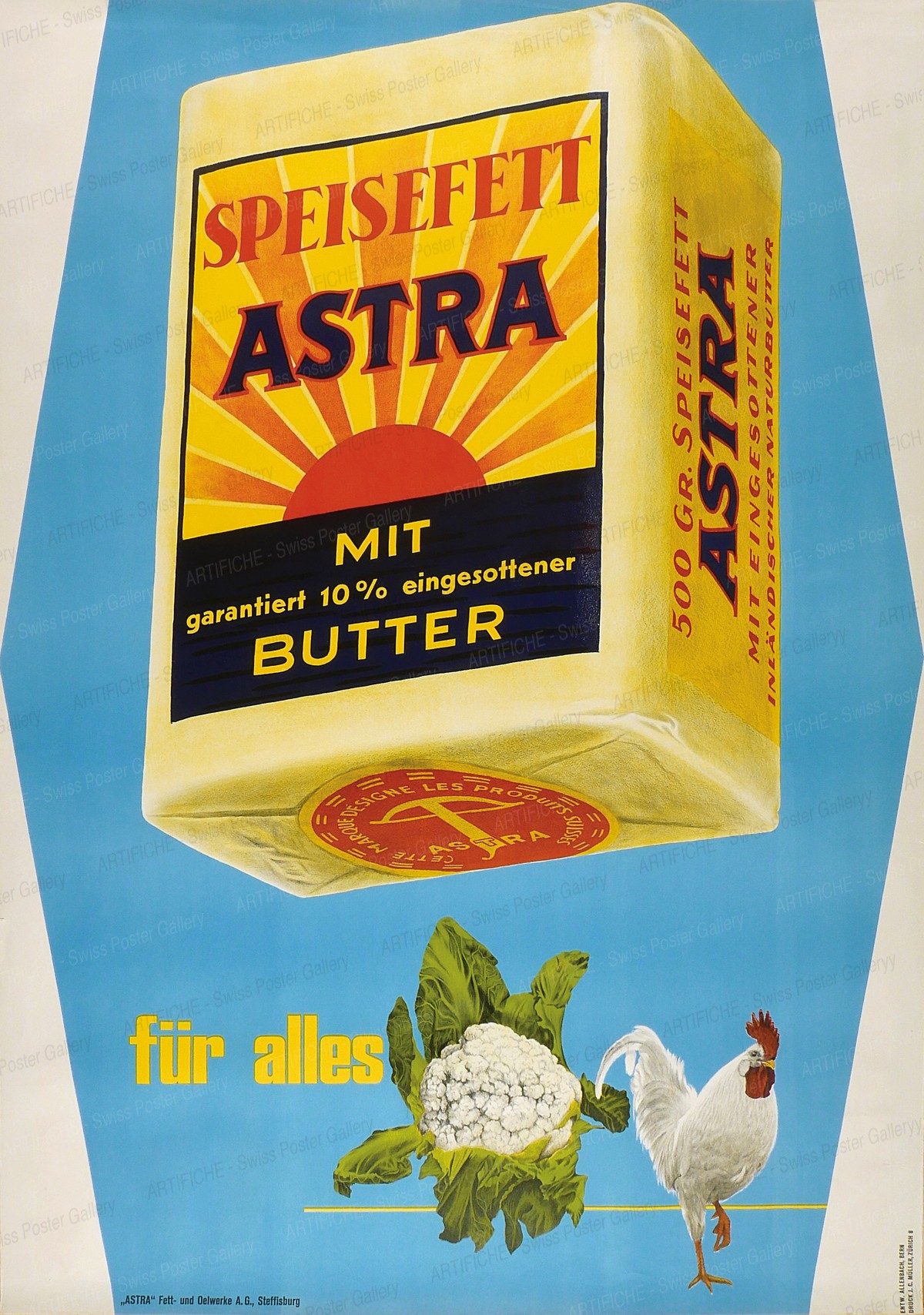 Astra Speisefett mit Butter, Werner Allenbach
