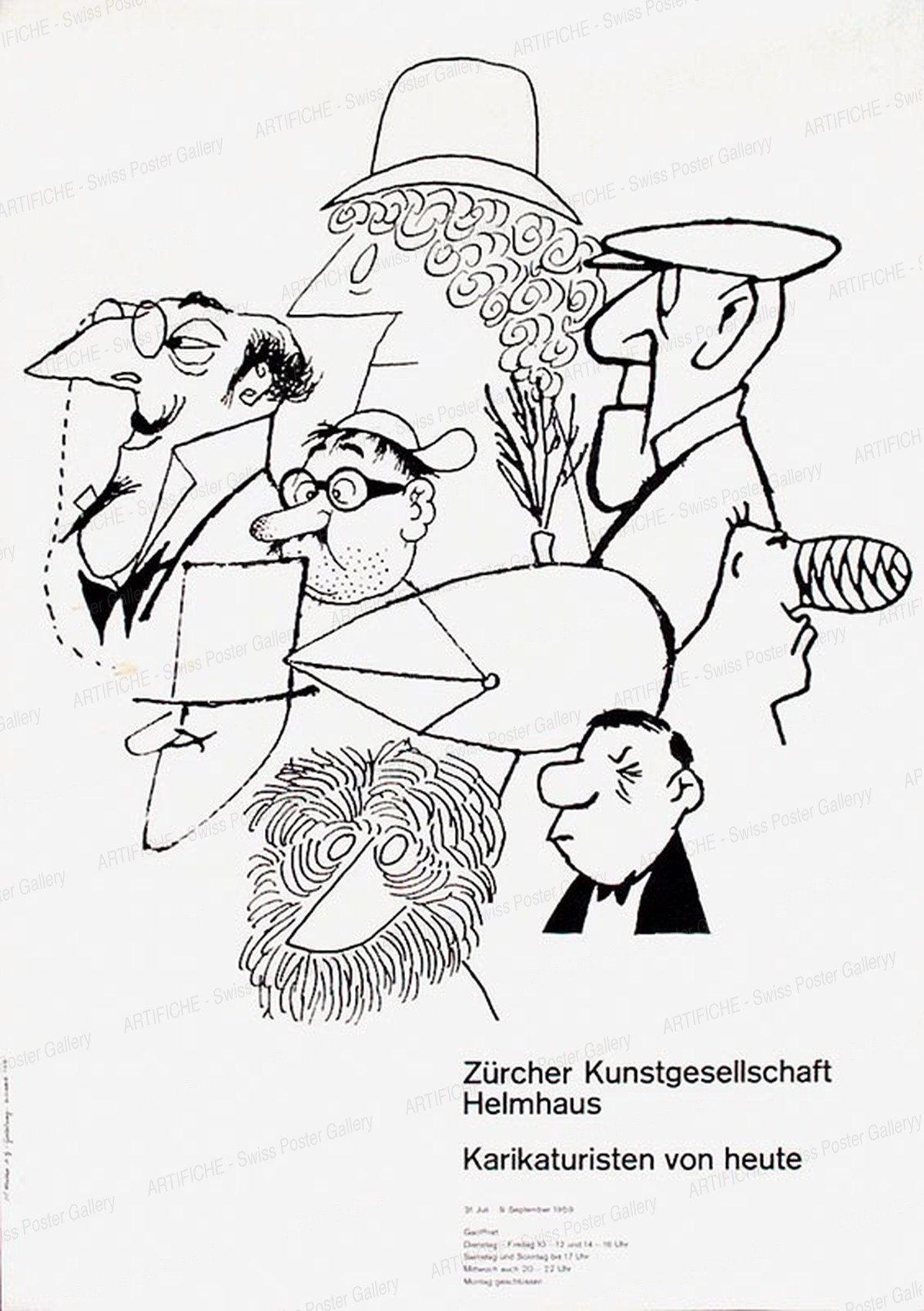 Zurich Helmhaus – Cartoonists of today, Hans P. Schaad