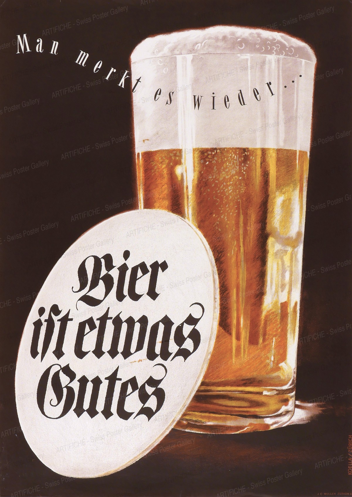 Bier ist etwas Gutes – man merkt es wieder…., Alfred Koella