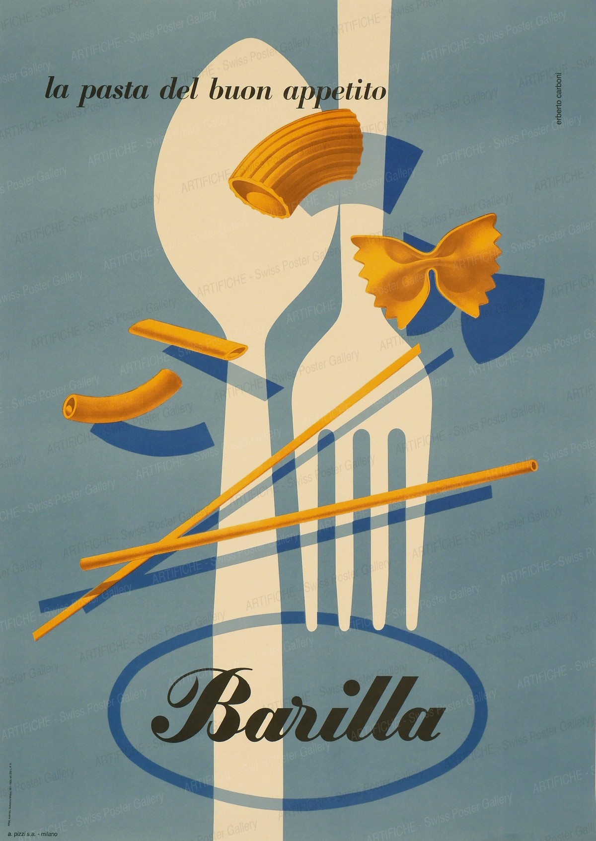 Barilla – the pasta of good appetite, Erberto Carboni