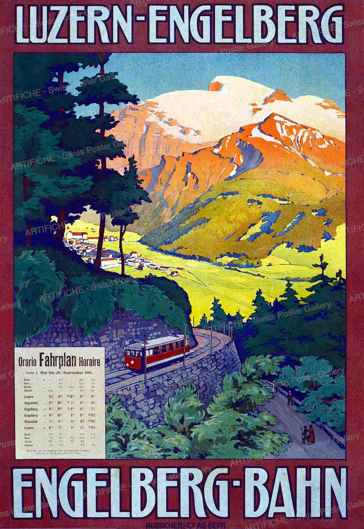 Lucerne – Engelberg – Engelberg Railway, Artist unknown