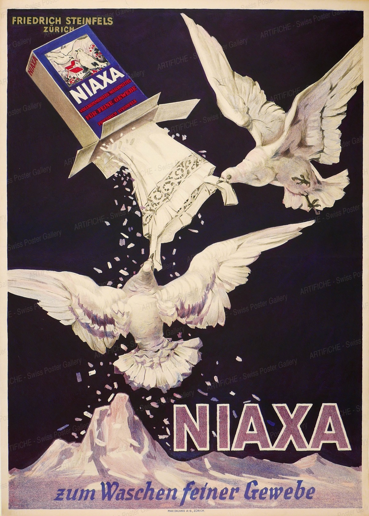 NIAXA zum Waschen feiner Gewebe, Max Dalang