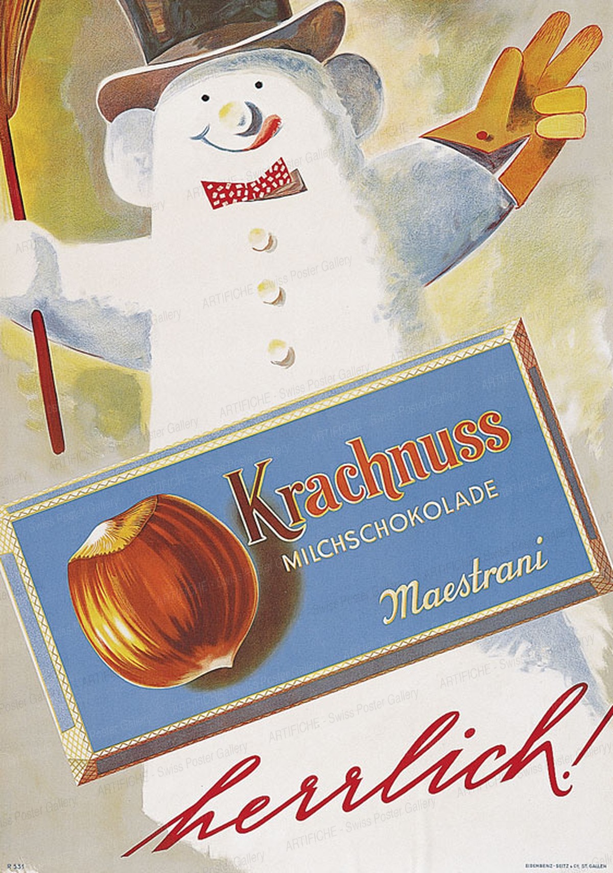Krachnuss Milchschokolade Maestrani – herrlich!, Artist unknown