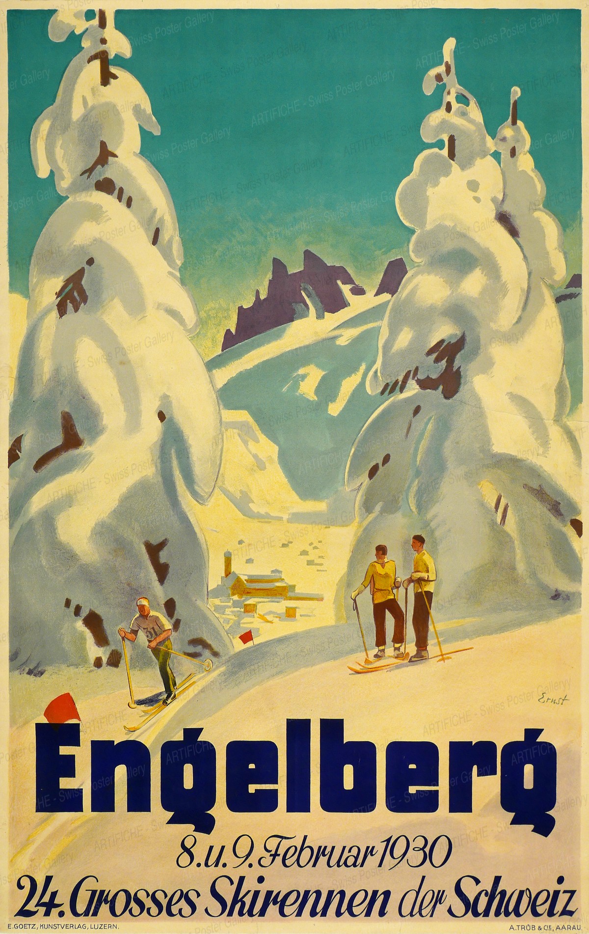Engelberg – 24. Grosses Skirennen der Schweiz – 8. u. 9. Februar 1930, Otto Ernst