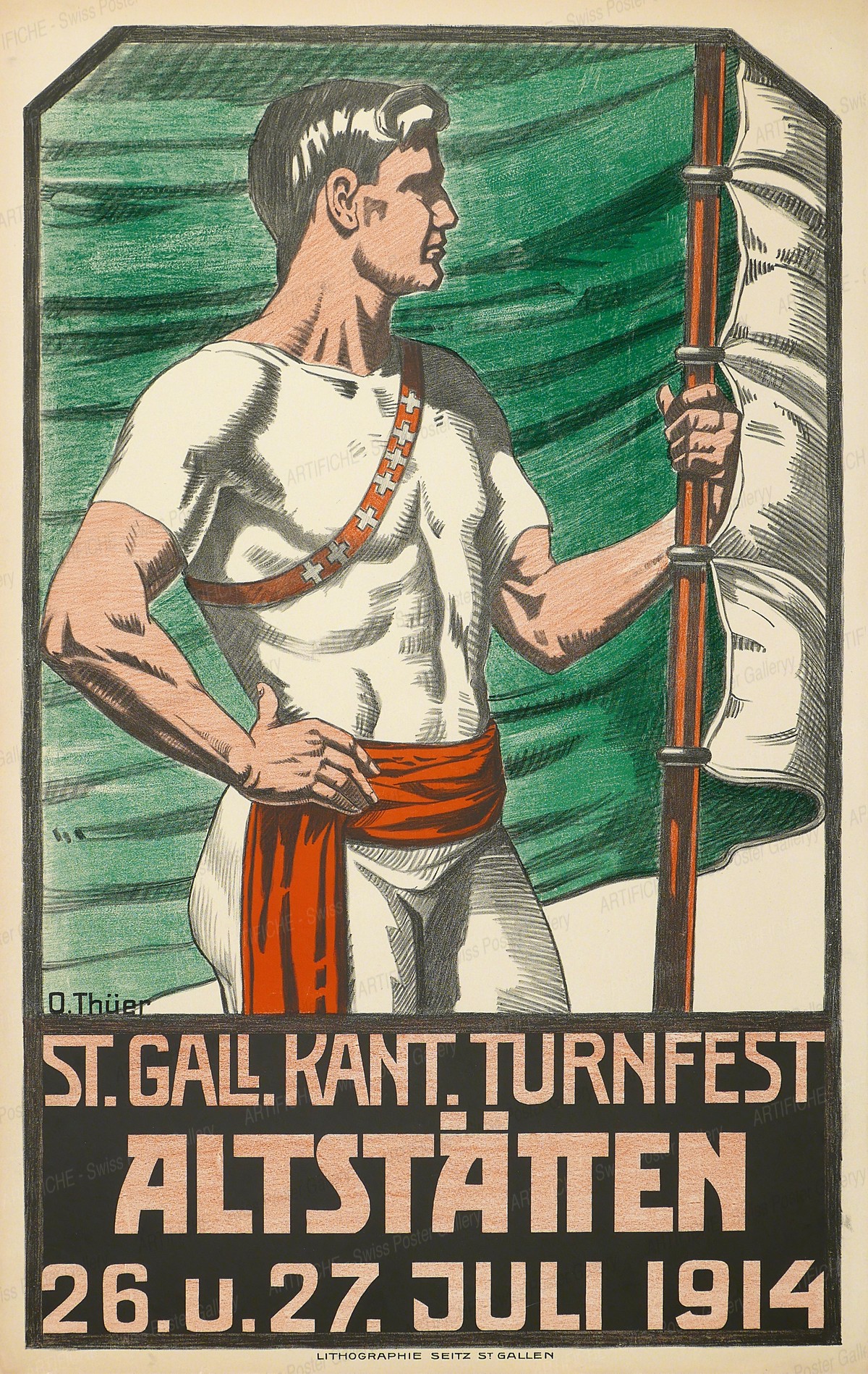 St. Gallen cantonal athletics festival 1914, O. Thüler