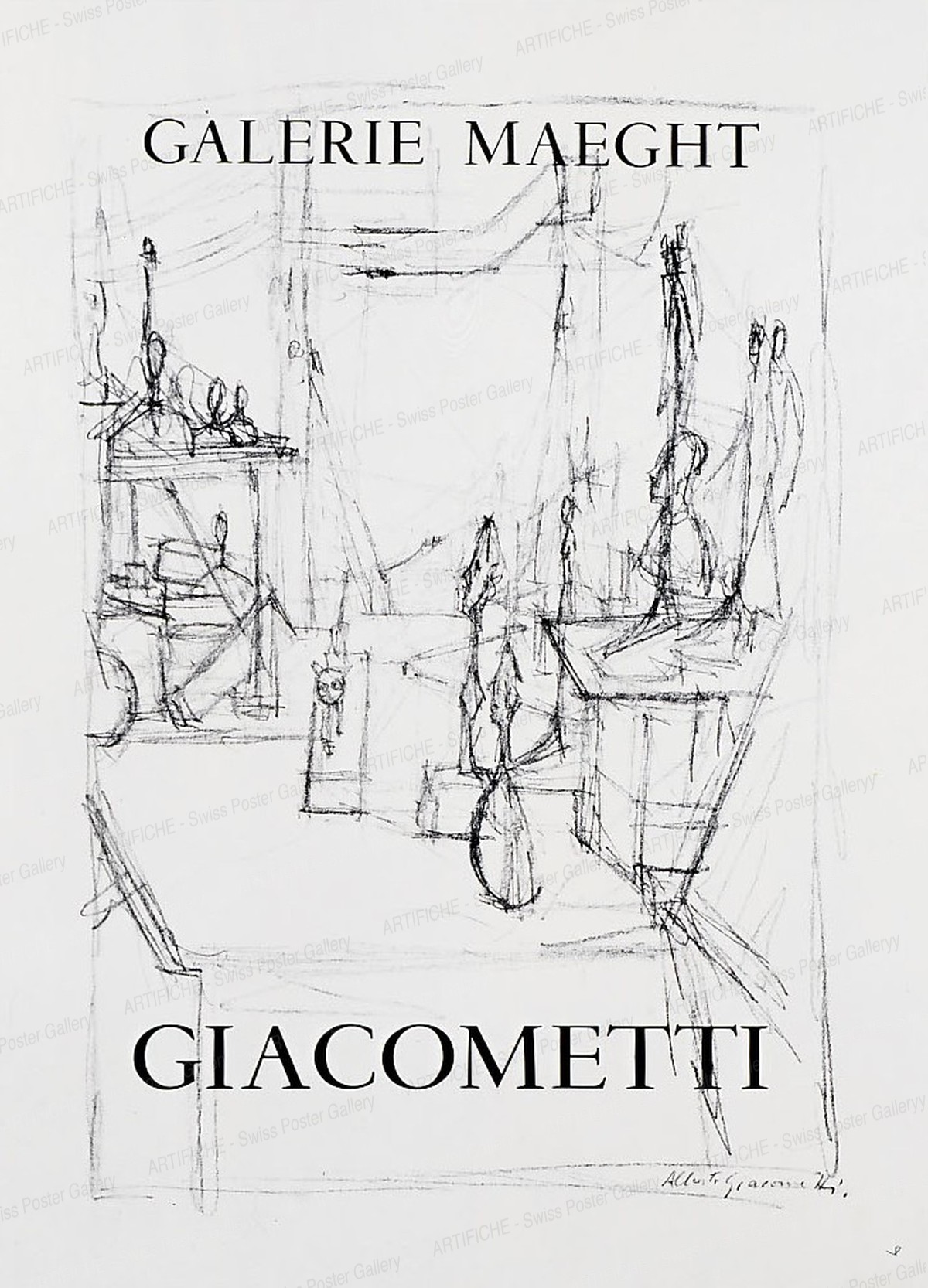 Galerie Maeght – Sculptures in the Studio – GIACOMETTI, Alberto Giacometti