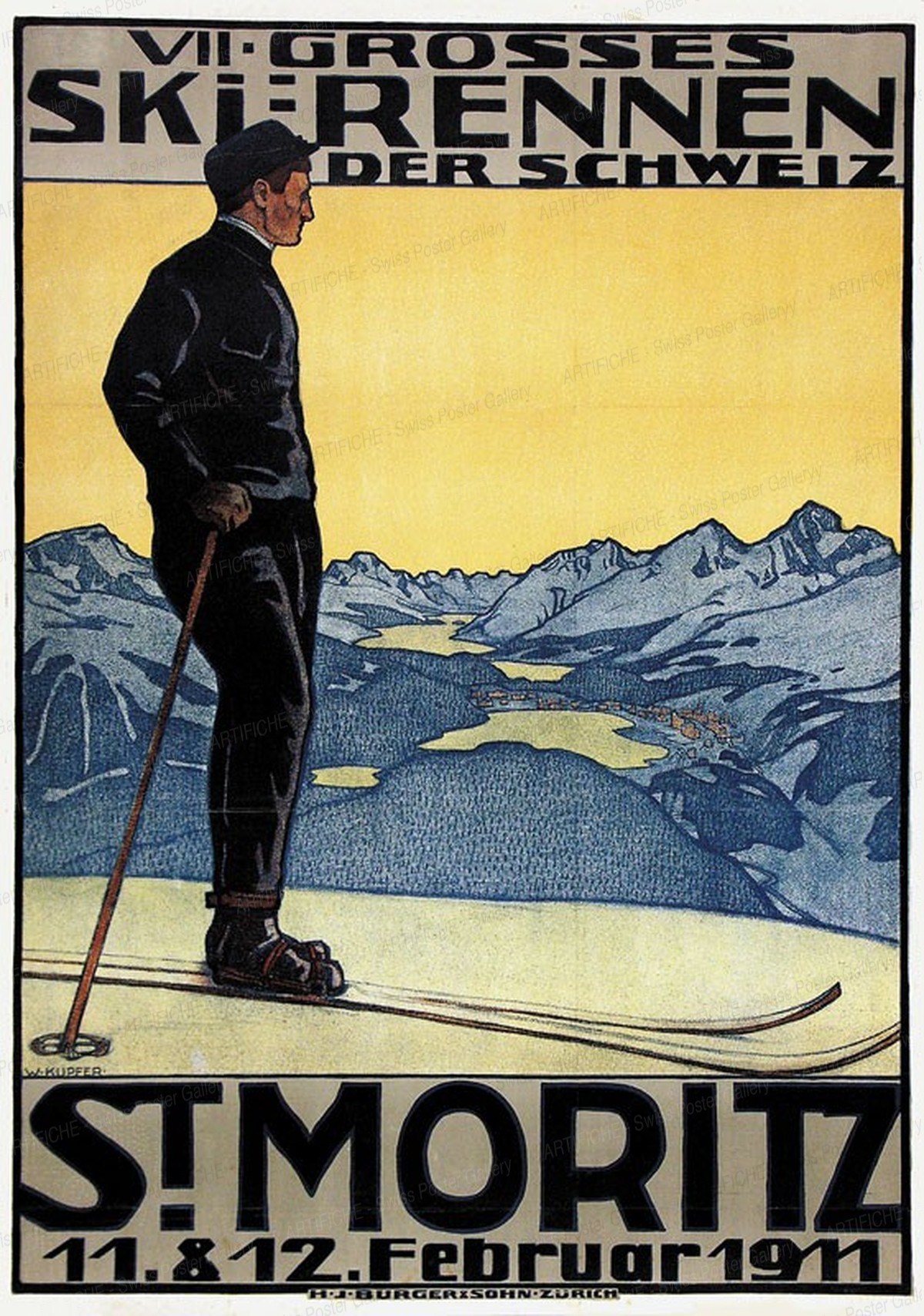 VII. Grosses Skirennen der Schweiz St. Moritz 1911, Walter Küpfer