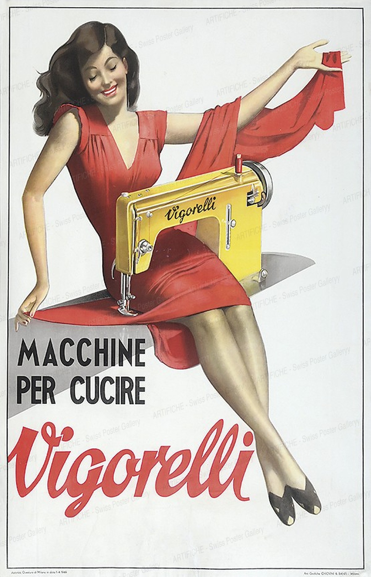 Vigorelli – Macchine per cucire, Gino Boccasile