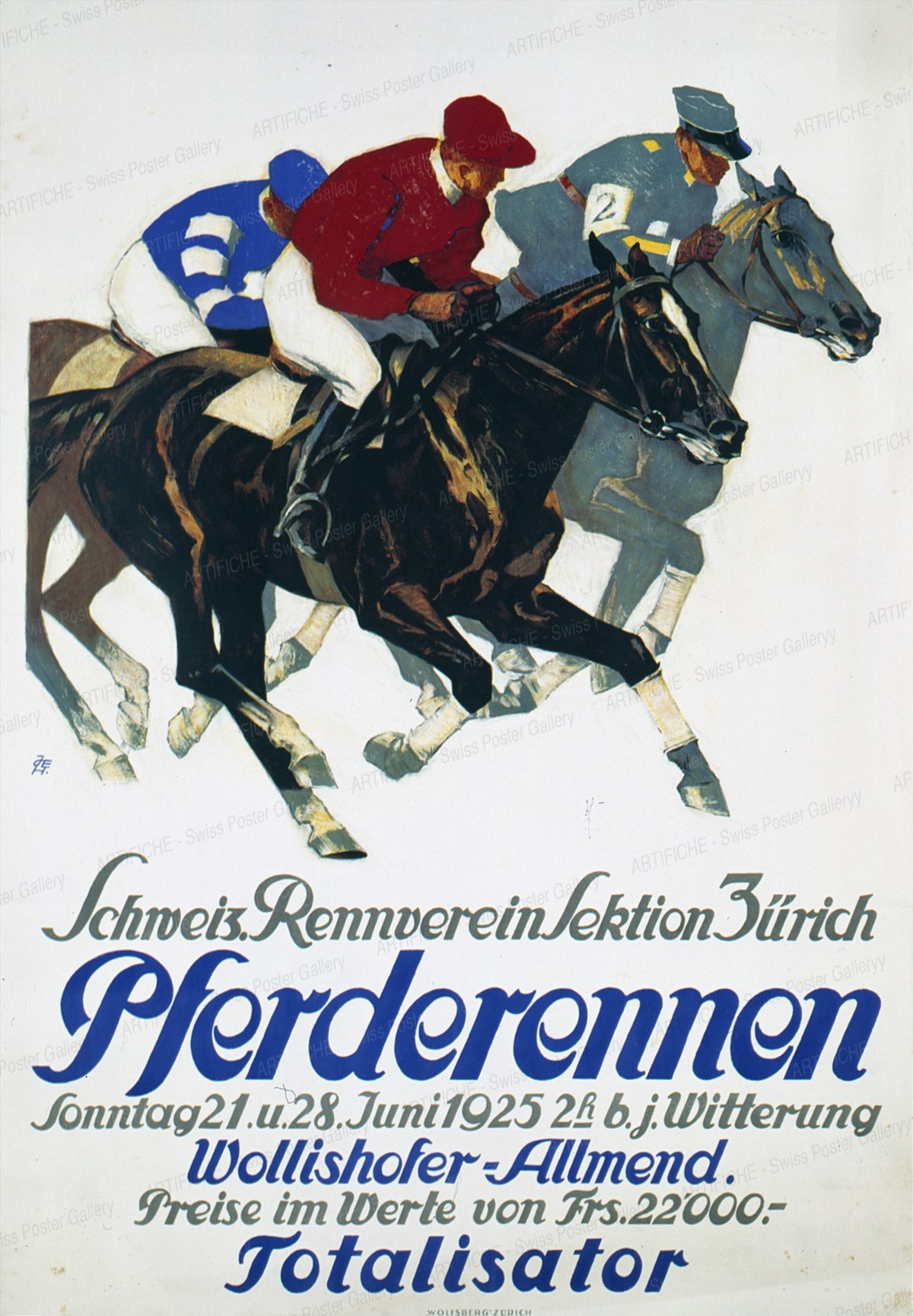 Pferderennen – Schweiz. Rennverein Sektion Zürich, Iwan Edwin Hugentobler