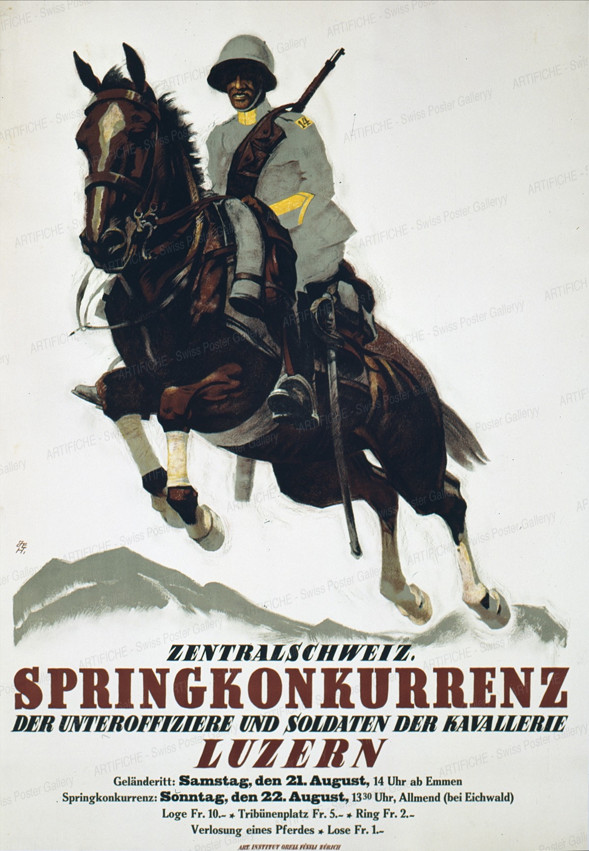 Lucerne – Horse Race of Central Switzerland, Iwan Edwin Hugentobler