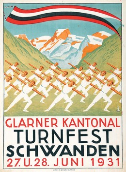 Glarner Kantonal Turnfest Schwanden 1931, Artist unknown