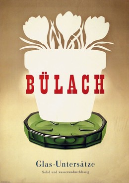 Bulach Glas Factory – saucer for flowerpots, Artist unknown
