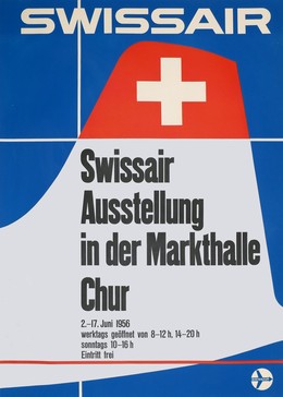 SWISSAIR – Ausstellung in der Markthalle Chur 1956, Artist unknown