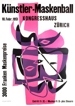Künstler-Maskenball 1951 Kongresshaus Zürich – Fr. 3000 Maskenpreise, Leo Leuppi