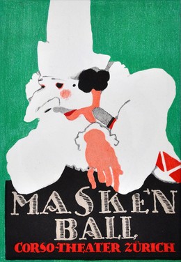 Masked ball Corso Zurich (vintage print ad), P. Scheurich