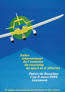 Salon international de l’aviation, de tourisme, de sport et d’affaires – Plaias de Beaulieu 1969 Lausanne, L. Lavanchi