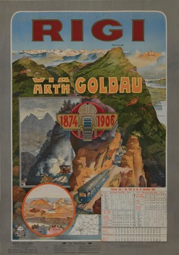 RIGI VIA ARTH GOLDAU 1874 – 1908, Artist unknown