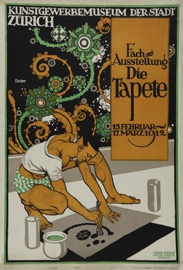 Kunstgewerbemuseum der Stadt Zürich – Fach-Ausstellung Die Tapete 1912, József Divéky