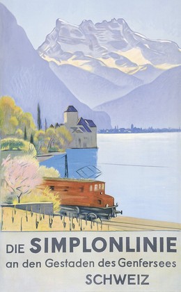 The Simplon Railway on Lake Geneva – Switzerland, Emil Cardinaux