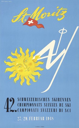 St. Moritz – 42. Schweizerisches Skirennen – 42. Championnats Suisses de Ski – 42. Campionati Svizzeri di Sci – 27.-29. Februar 1948, Franco Barberis
