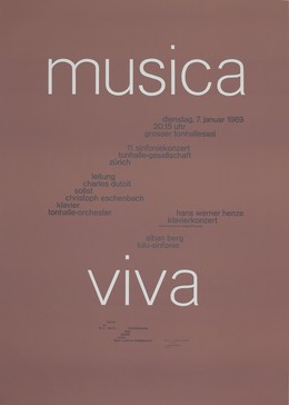 musica viva – 11. Sinfoniekonzert tonhalle Zürich, Josef Müller-Brockmann