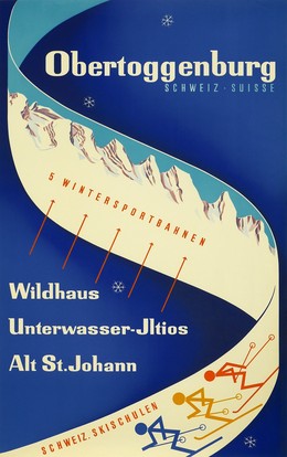 Obertoggenburg – Schweiz Suisse – Wildhaus – Unterwasser-Jltios – Alt St. Johann – 5 Wintersportbahnen – Schweiz. Skischulen, Artist unknown