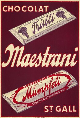 Chocolat Maestrani St. Gall – Trübli Mümpfeli, Artist unknown