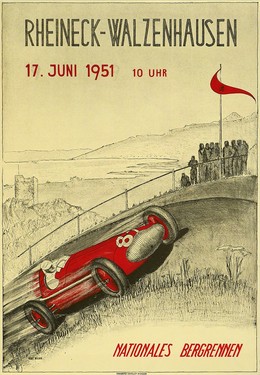 Rheineck – Walzenhausen Nationales Bergrennen 17. Juni 1951 10 Uhr, Hans Boller