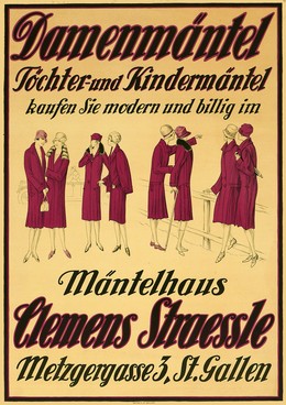 Damenmäntel – Töchter- und Kindermäntel kaufen Sie modern und billig im Mäntelhaus Clemens Straessle – Metzgergasse 3, St. Gallen