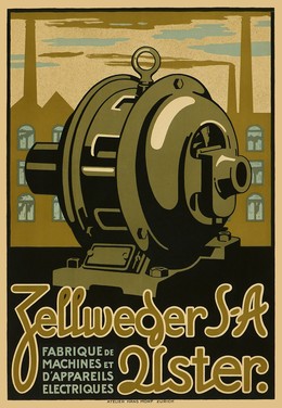 Zellweger S-A Uster. Factory for machines and electric appliances