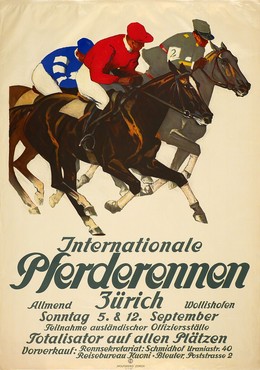 Internationale Pferderennen – Allmend Zürich Wollishofen, Iwan Edwin Hugentobler