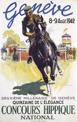 Concours Hippique -Genève 1942, Edouard Elzingre